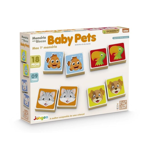 Memória em Blocos Baby Pets