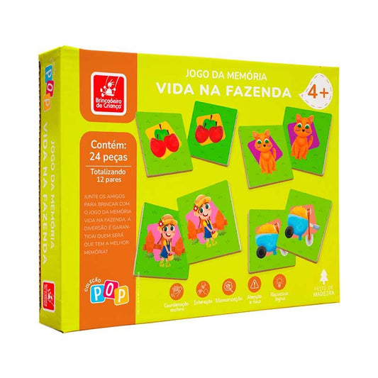 Jogo da Memória Vida na Fazenda