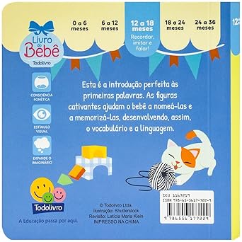 Primeiras Palavras do Bebê- Azul