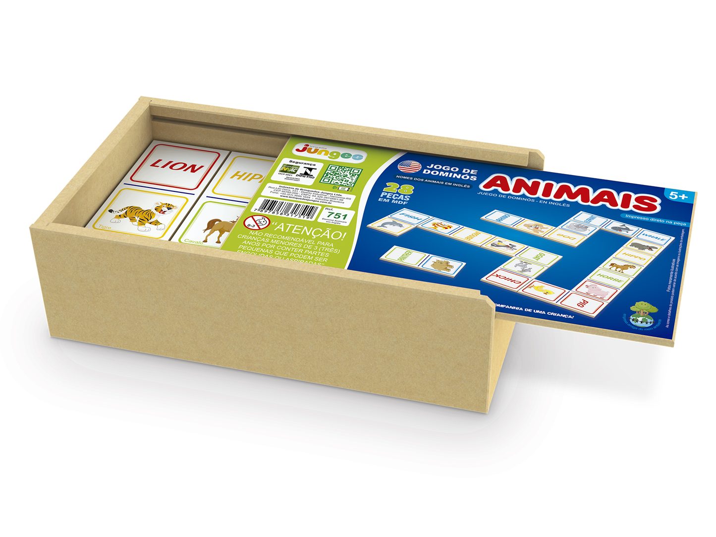 Dominó de Animais em Inglês