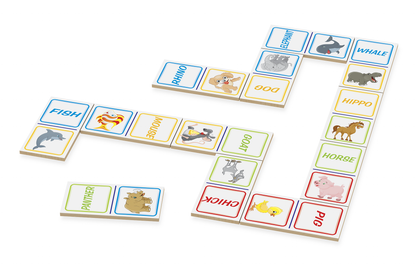 Dominó de Animais em Inglês