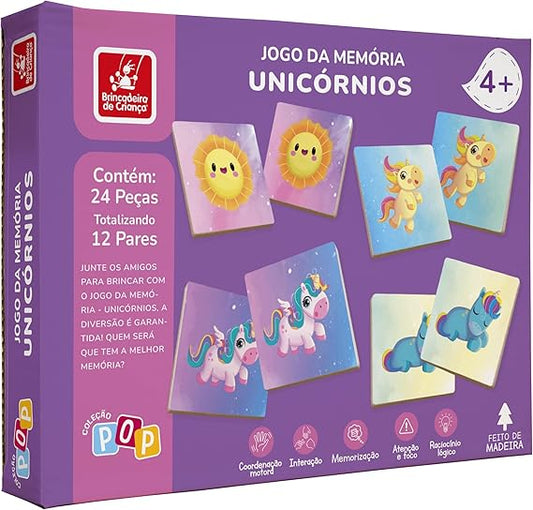 Jogo da Memória Unicórnios