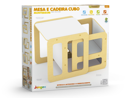 Mesa e Cadeira Cubo