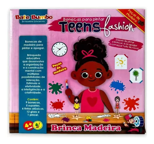 Bonecas para Pintar Teens Fashion