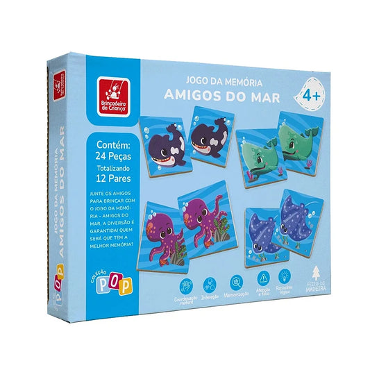 Jogo da Memória Amigos do Mar