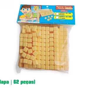 Material Dourado em Plástico Solapa  62 peças